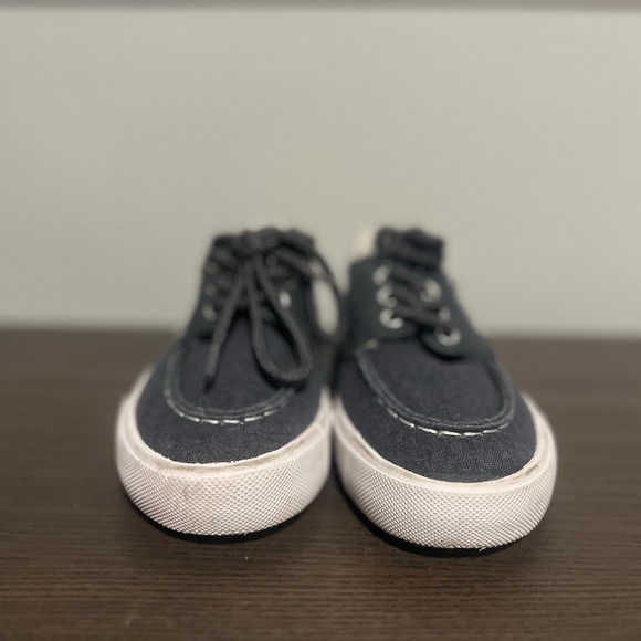 Kids Sneakers in Navy and Tan - Picture 3 of 4